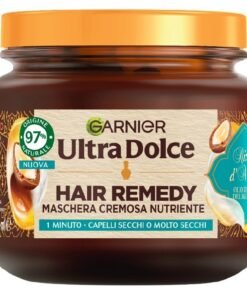 Garnier Ultra Dolce Hair Remedy plaukų kaukė su argano aliejumi, 340 ml