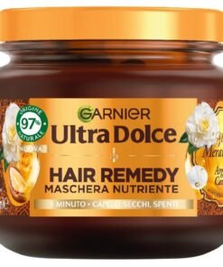 Garnier Ultra Dolce Hair Remedy plaukų kaukė su argano ir kamelijų aliejais, 340 ml