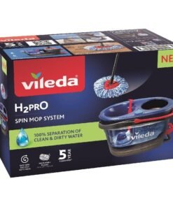 Vileda H2Pro Spin Mop grindų valymo sistema su dviejų talpų kibiru