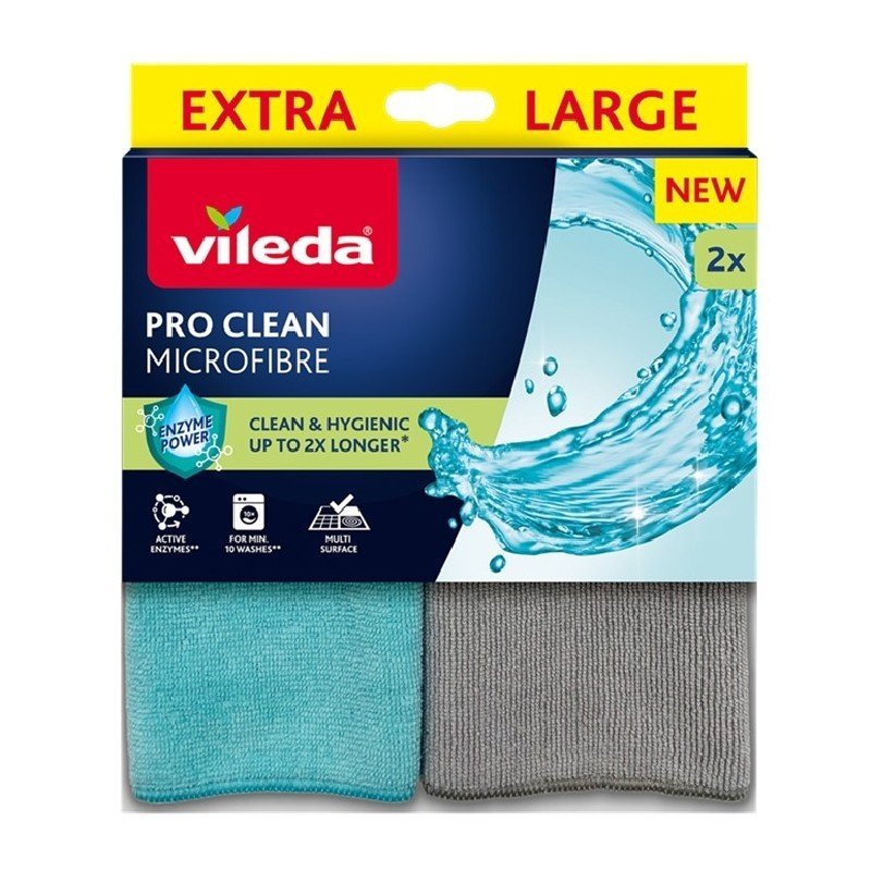 Vileda Pro Clean mikropluošto šluostės, 2 vnt.