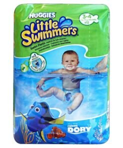 Huggies Little Swimmers maudymosi sauskelnės-kelnaitės 3–4, 7–15 kg, 12 vnt.