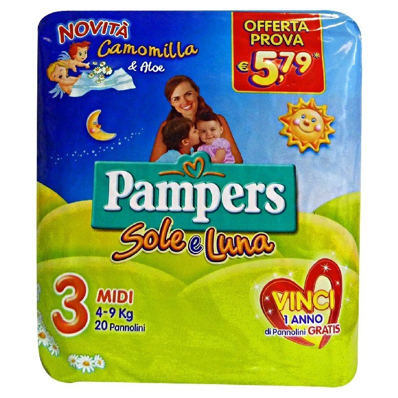 Pampers Sole e Luna kūdikių sauskelnės (įvairios) - Image 6