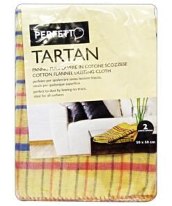 Perfetto Tartan dulkių valymo šluostės, 2 vnt., 50 × 50 cm