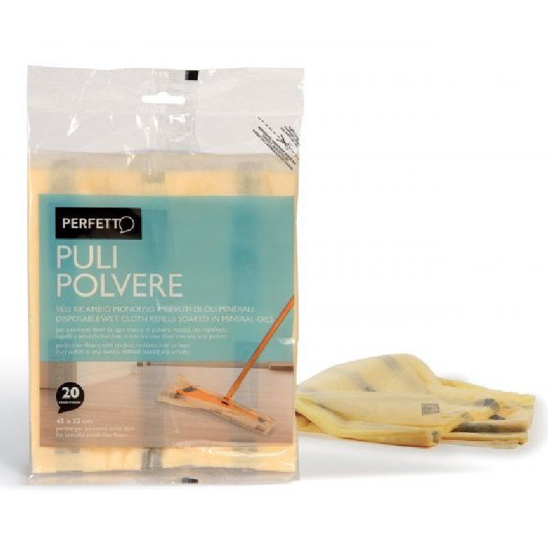 Perfetto Puli Polvere drėgnos dulkių surinkimo šluostės, 20 vnt., 45 × 22 cm