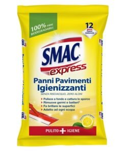 Smac Express drėgnos grindų valymo šluostės, 12 vnt.
