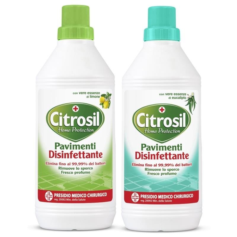 Citrosil Pavimenti Disinfettante grindų dezinfekuojantis valiklis, 900 ml (citrina / eukaliptas)