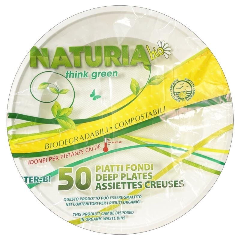 Naturia Bio vienkartinės lėkštės (įvairios) - Image 2