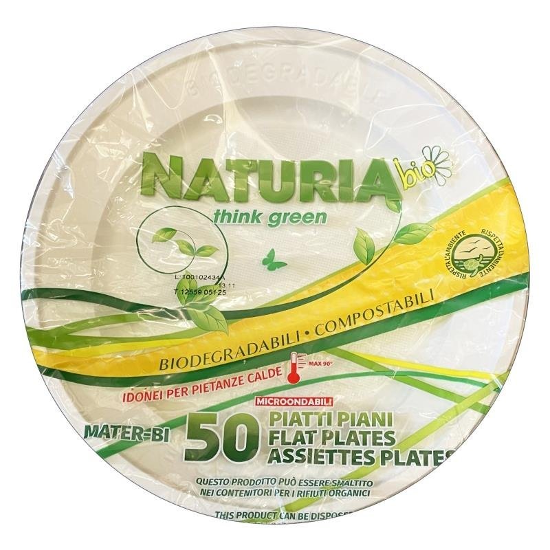 Naturia Bio vienkartinės lėkštės (įvairios) - Image 3