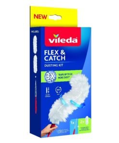 Vileda Flex & Catch dulkių valymo rinkinys su laikikliu ir 2 papildymais
