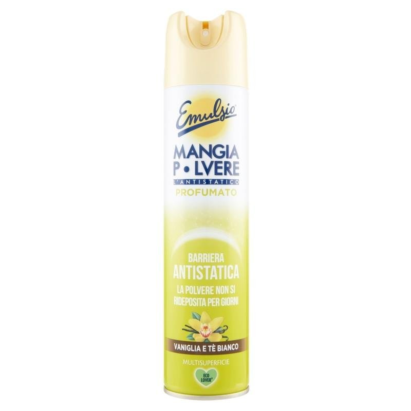 Emulsio MangiaPolvere Profumato paviršių poliravimo priemonė Vanilė ir Baltosios arbatos aromato, 300 ml