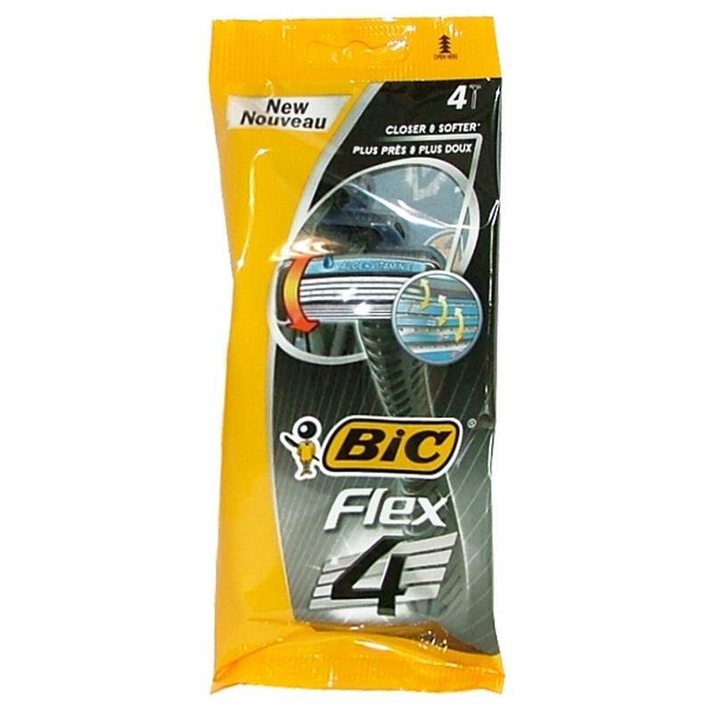 BIC Flex 4 vienkartiniai skutuvai, 4 vnt.