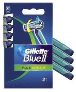 Gillette Blue II Plus Slalom vienkartiniai skutuvai, 4 vnt.