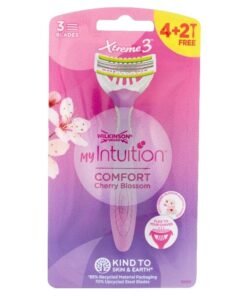 Wilkinson Sword My Intuition Comfort Cherry Blossom vienkartiniai skutuvai, 6 vnt.