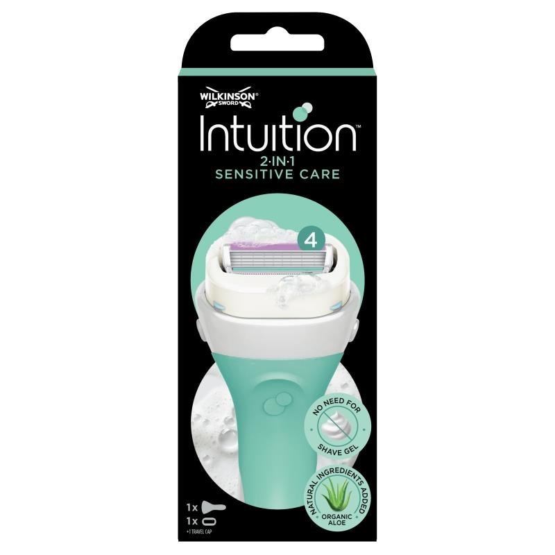 Wilkinson Sword Intuition Sensitive Care 2in1 moteriškas skustuvas
