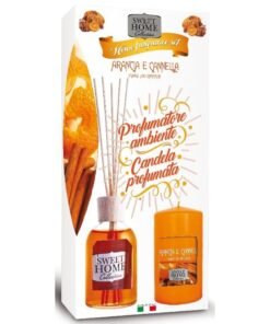 Sweet Home Home Fragrance Set namų kvapo rinkinys su lazdelėmis ir žvake, 100 ml (įvairūs)