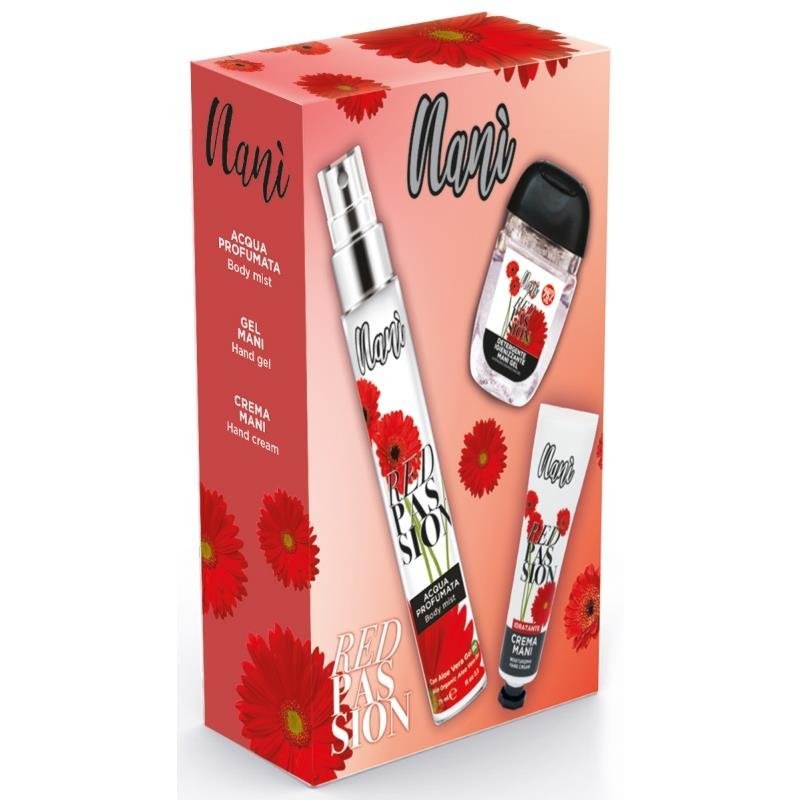Nani Red Passion dovanų rinkinys kūno ir rankų priežiūrai