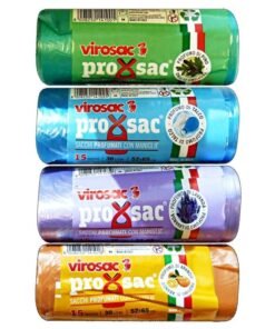 Virosac Proxsac šiukšlių maišai su rankenomis, 52×65 cm, 15 vnt