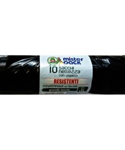 Mister Pack šiukšlių maišai su raišteliais, 70×105 cm, juodi, 10 vnt