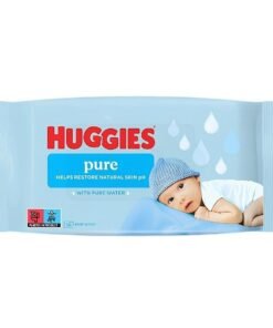 Huggies Pure drėgnos servetėlės su grynu vandeniu, 56 vnt.