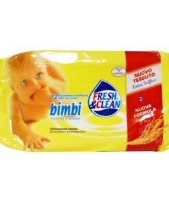 Fresh & Clean Bimbi drėgnos servetėlės su ryžių ekstraktu, 72 vnt.