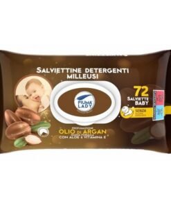 Più Lady Argan Oil drėgnos servetėlės su argano aliejumi, alaviju ir vitaminu E, 72 vnt.
