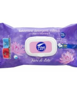Più Lady Fiori di Loto drėgnos servetėlės su alaviju ir vitaminu E, 72 vnt.
