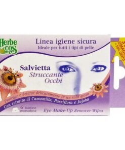 Herbe Cos akių makiažo valymo servetėlės, 6 vnt.