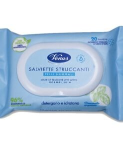 Venus makiažo valymo servetėlės normaliai odai, 20 vnt.