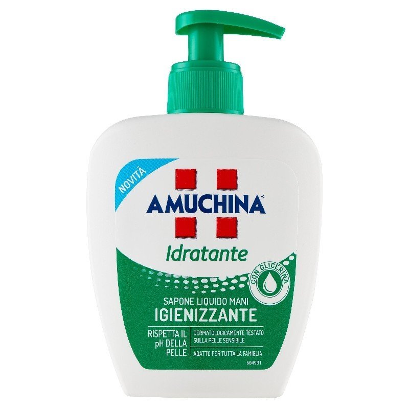 Amuchina Moisturizing higieninis skystas rankų muilas, 250 ml