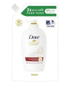 Dove Nourishing Silk drėkinamasis skystas rankų muilas papildymas, 500 ml