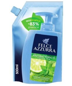 Felce Azzurra Antibacterial Mėta ir Laimas skysto muilo papildymas, 500 ml