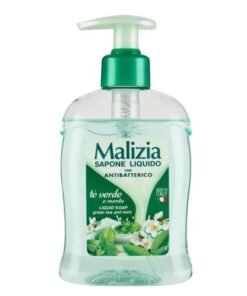 Malizia antibakterinis skystas muilas su žaliosios arbatos ir mėtų aromatu, 300 ml