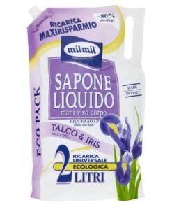 Mil Mil skysto muilo papildymas su talko ir vilkdalgių aromatu, 2 l