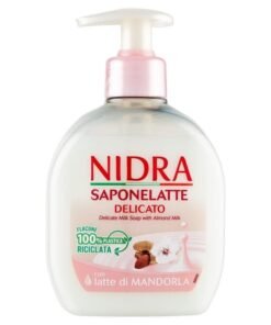 Nidra Saponelatte Delicato skystas muilas su migdolų pienu, 300 ml