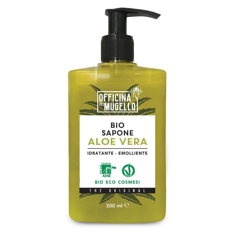 Officina del Mugello Bio Aloe Vera skystas muilas, 300 ml