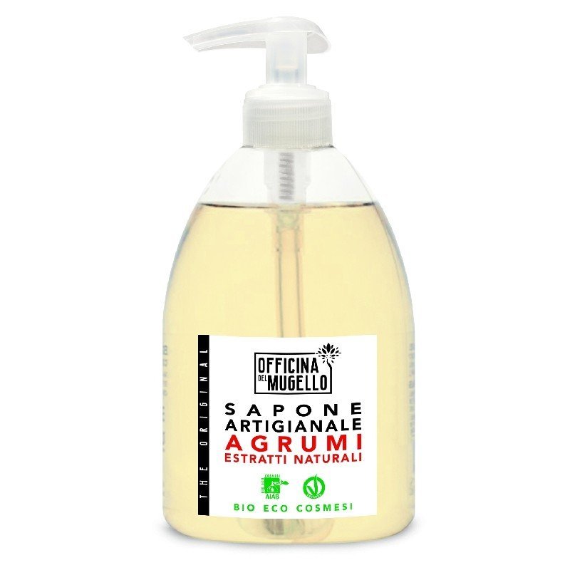 Officina del Mugello natūralus citrusinių vaisių skystas muilas, 500 ml