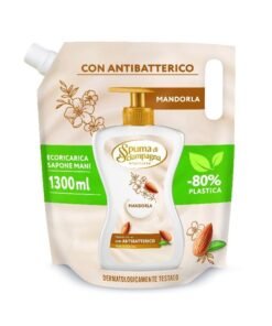 Spuma di Sciampagna antibakterinis skystas muilas su migdolų pienu papildymas, 1300 ml