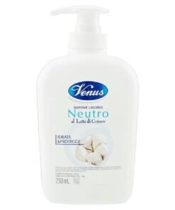 Venus Neutral skystas muilas su medvilnės pienu, 250 ml
