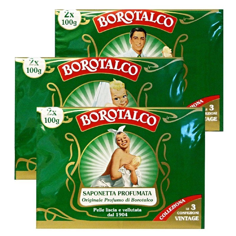 Borotalco Original kvapusis muilas, 2 x 100 g