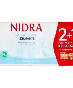 Nidra drėkinamasis kietasis muilas su pieno baltymais, 3 x 90 g