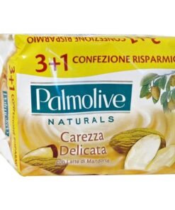 Palmolive Naturals Carezza Delicata kietasis muilas su migdolų pieneliu, 4 x 90 g