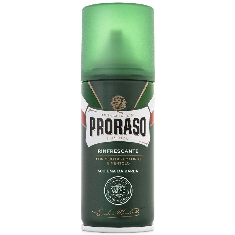 Proraso Green gaivinančios skutimosi putos su eukaliptų aliejumi ir mentoliu, 100 ml