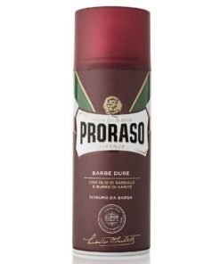 Proraso Red skutimosi putos kietai barzdai su sandalmedžio aliejumi ir taukmedžio sviestu, 400 ml