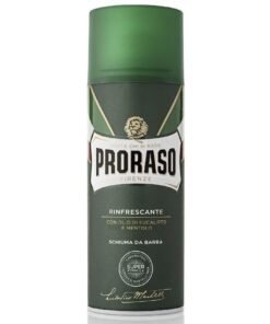 Proraso Green gaivinančios skutimosi putos su eukaliptų aliejumi ir mentoliu, 400 ml