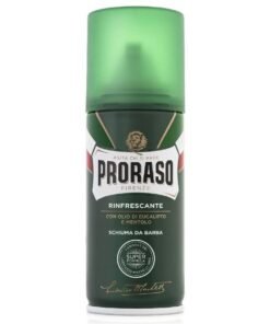 Proraso Green gaivinančios skutimosi putos su eukaliptų aliejumi ir mentoliu, 50 ml