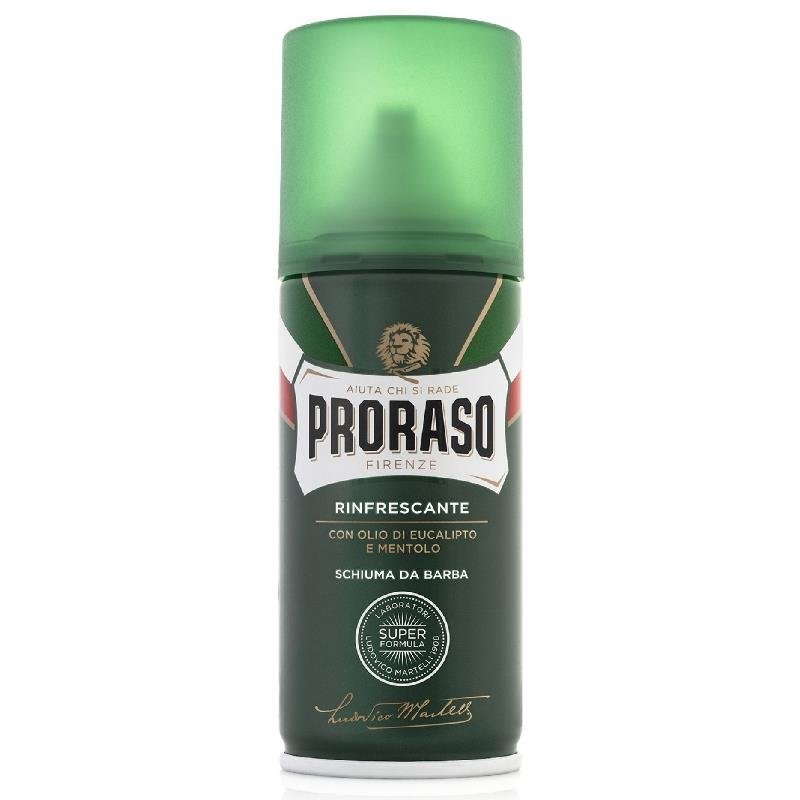 Proraso Green gaivinančios skutimosi putos su eukaliptų aliejumi ir mentoliu, 50 ml