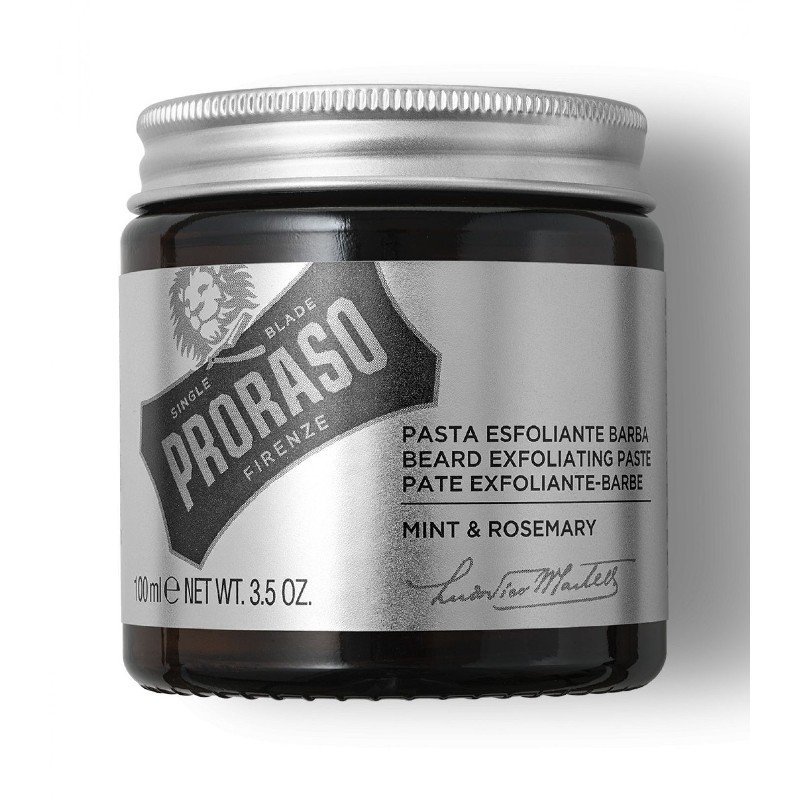 Proraso Beard Exfoliating Paste Mint & Rosemary barzdos šveičiamoji pasta, 100 ml