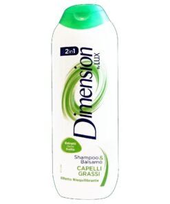 Dimension 2in1 Shampoo & Balsamo Green Fats šampūnas ir balzamas riebiems plaukams, 250 ml