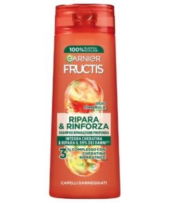 Garnier Fructis Repair & Strength Keratin šampūnas pažeistiems plaukams, 250 ml
