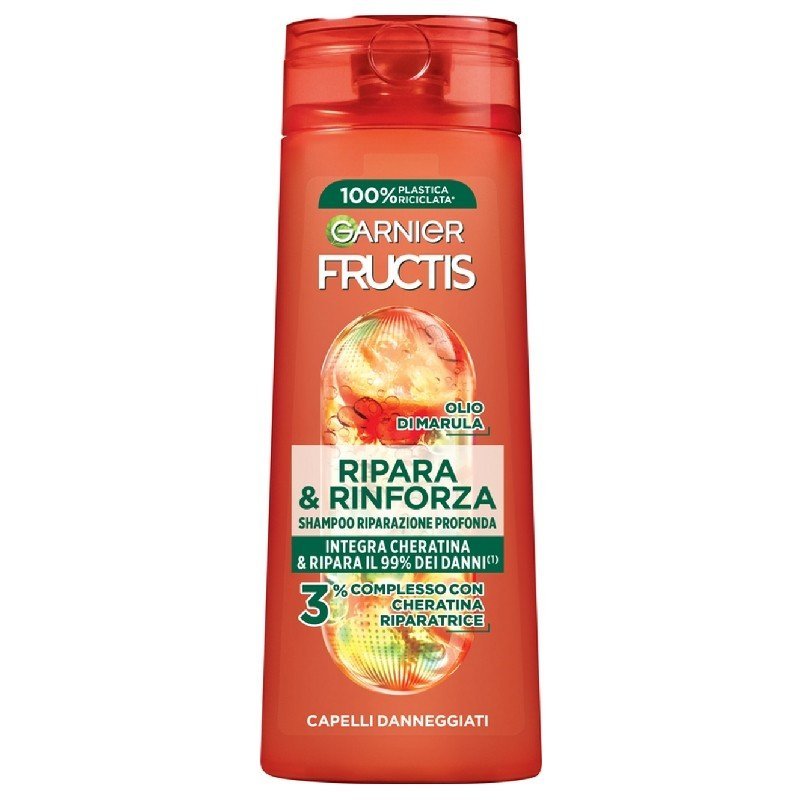Garnier Fructis Repair & Strength Keratin šampūnas pažeistiems plaukams, 250 ml